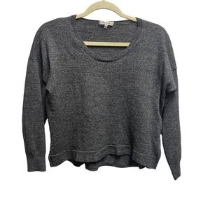MADEWELL Southstar Wool Blend Heather Grey Speckled Pullover Shirt Top Large